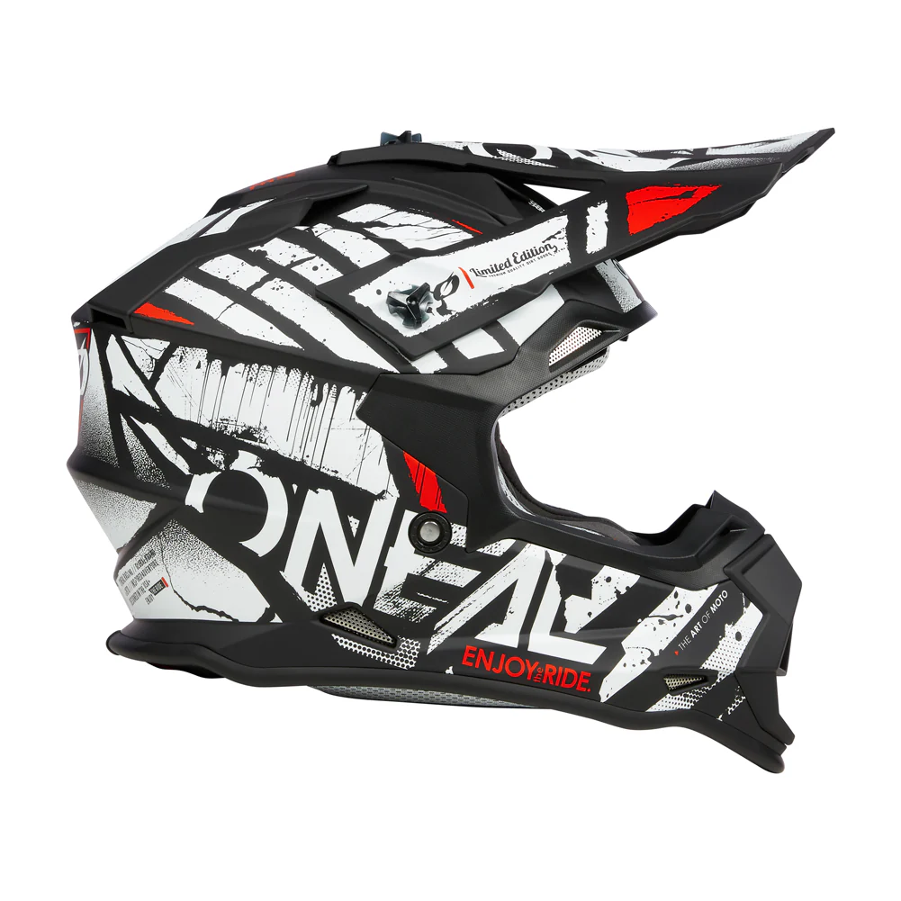 2 SRS Youth Glitch Helmet Black/White - Image 4