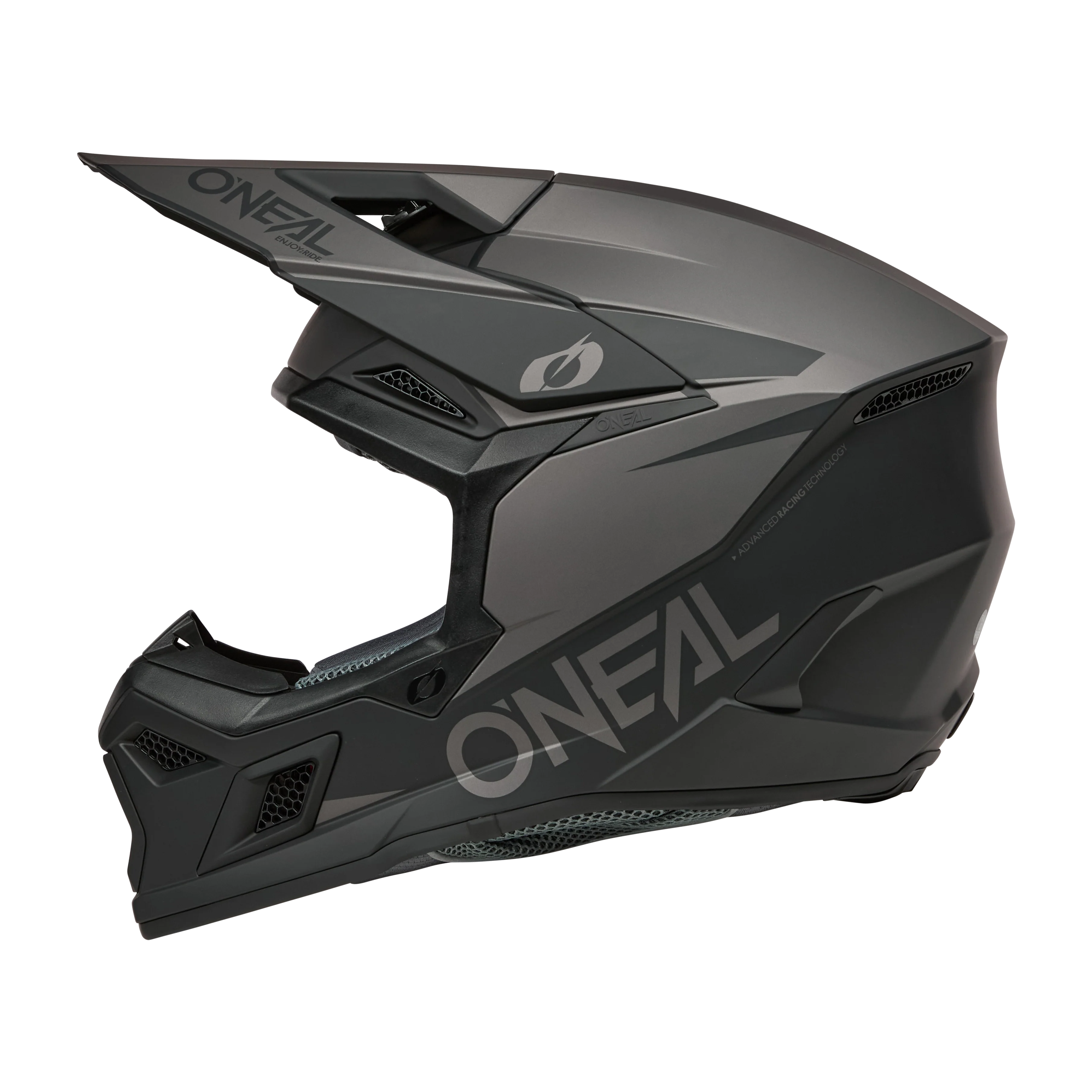 3 SRS Helmet Solid Black/Gray - Image 3