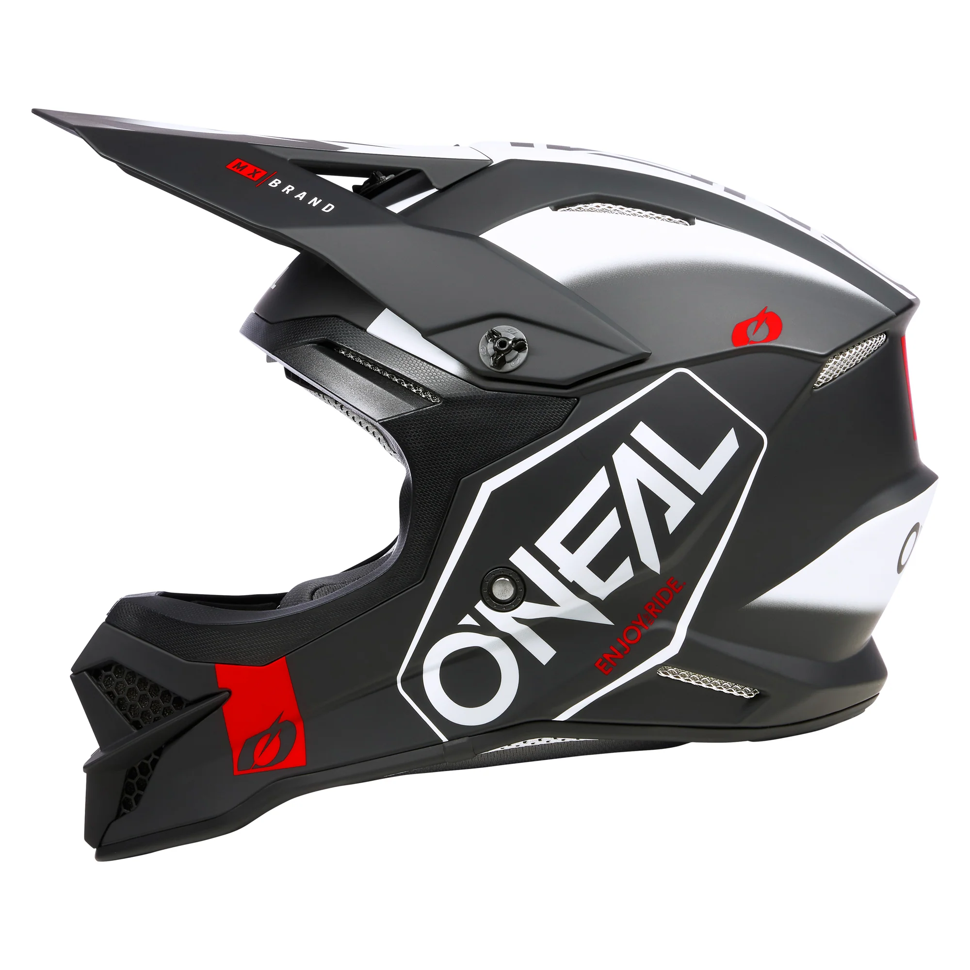 3 SRS Hexx Helmet Black/White - Image 3