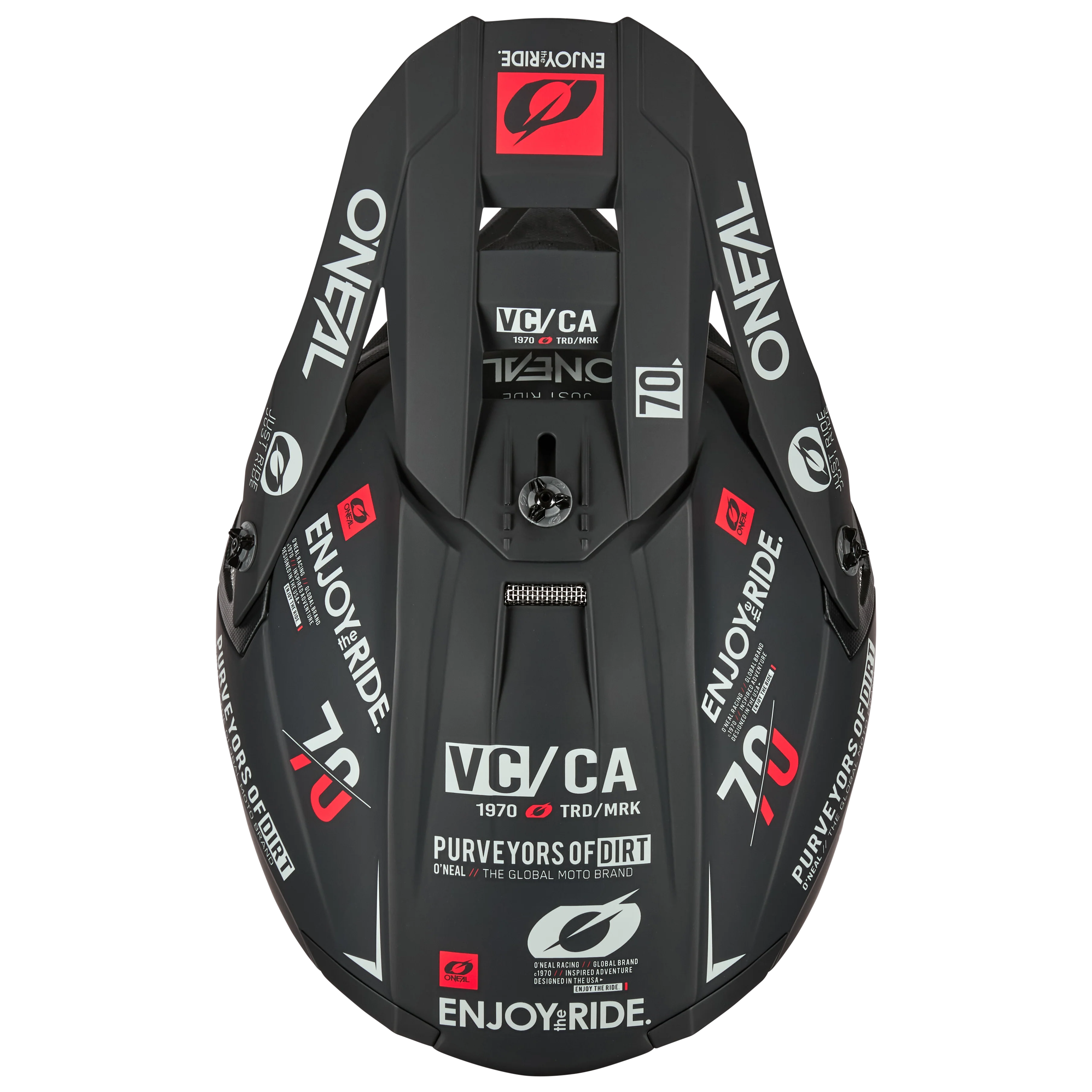5 SRS Brand Helmet Black/Gray - Image 5