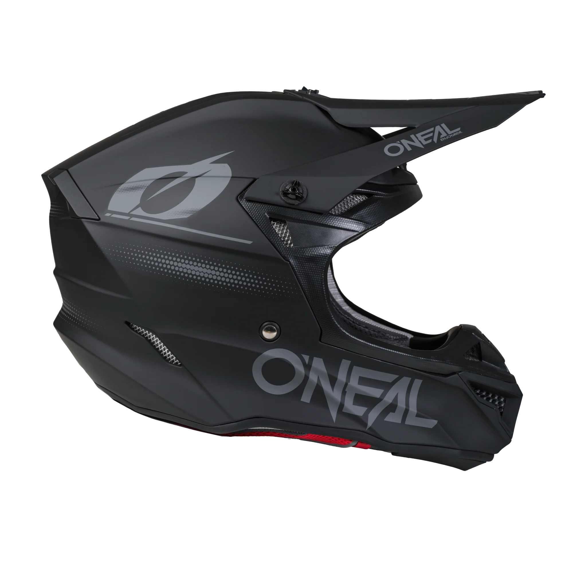 5 SRS YOUTH Blackout Helmet Black - Image 4