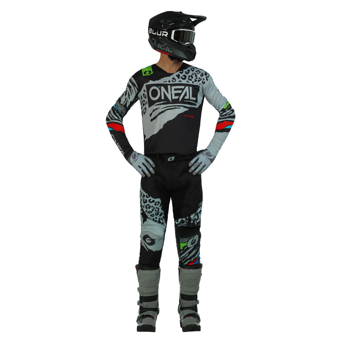 Mayhem Youth Wild Jersey Black/Gray - Image 3