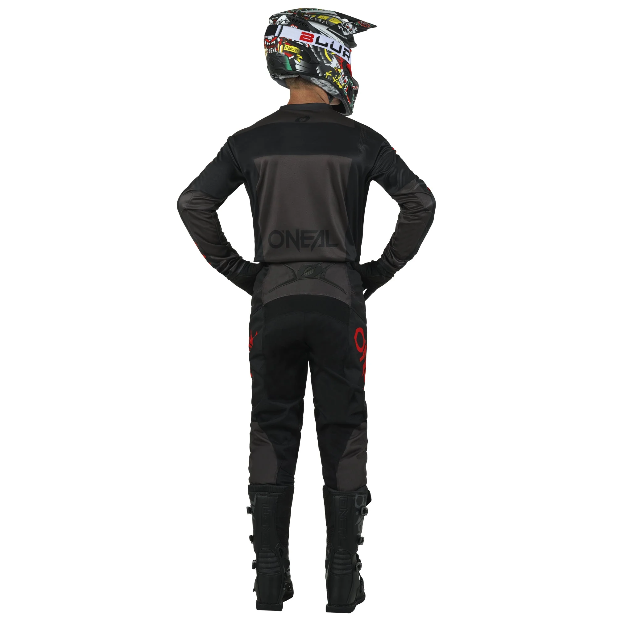 O'NEAL Element Racewear Pants Black/Gray/Red - Image 4
